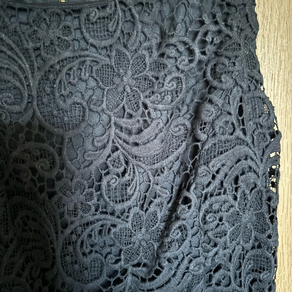 Cynthia Rowley Black Lace Sleeveless Knee-Length Dress - Picture 3 of 6